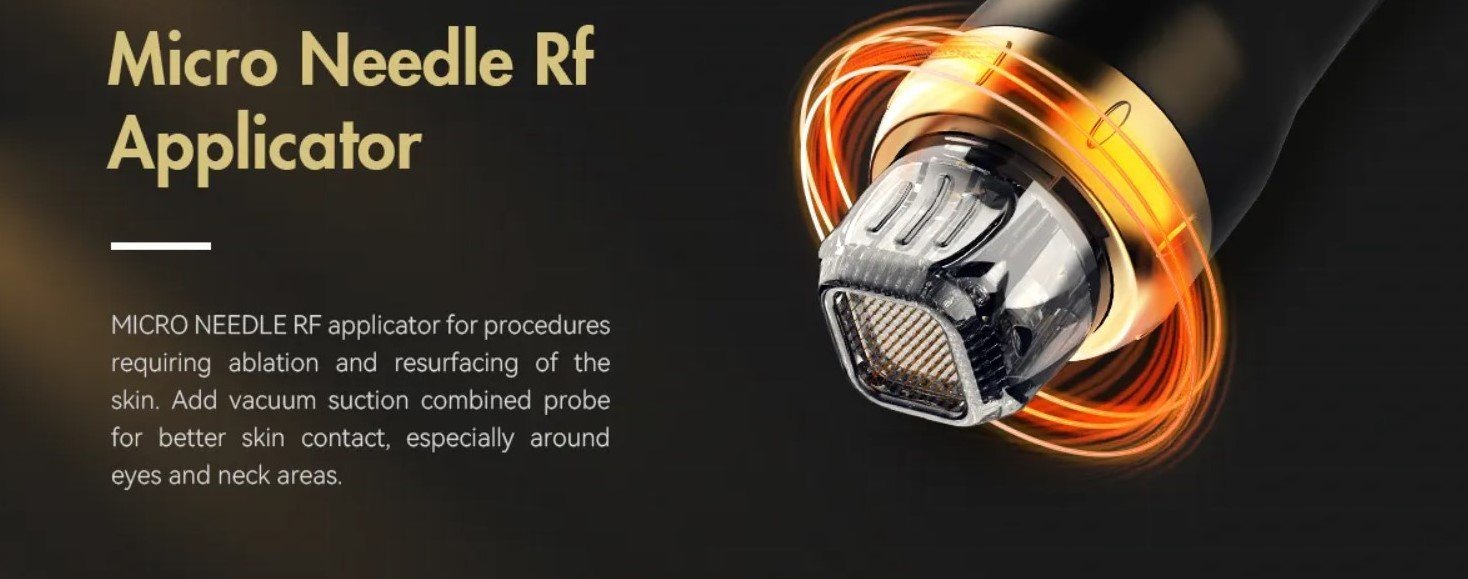 RF Microneedle Fractional Machine mit Vakuum 11 RF-Applikator – nicht-invasiv und schmerzfrei