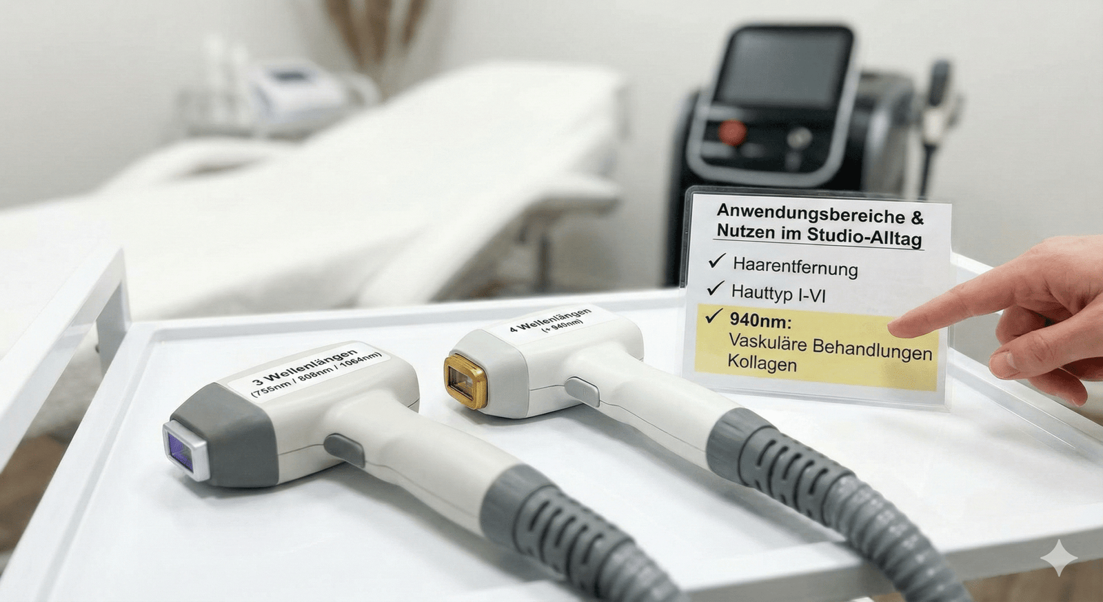 3 Wellenlängen vs 4 Wellenlängen Diodenlaser Vergleich