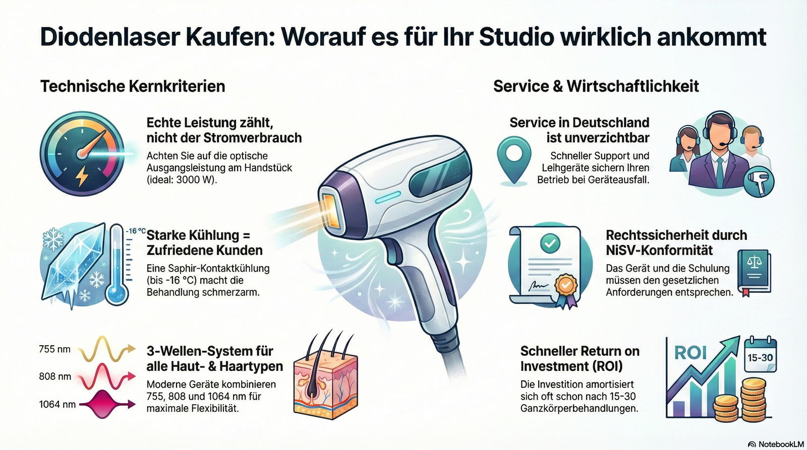 Diodenlaser Kaufberatung – professionelle Diodenlaser Geräte kaufen für Studios in Deutschland