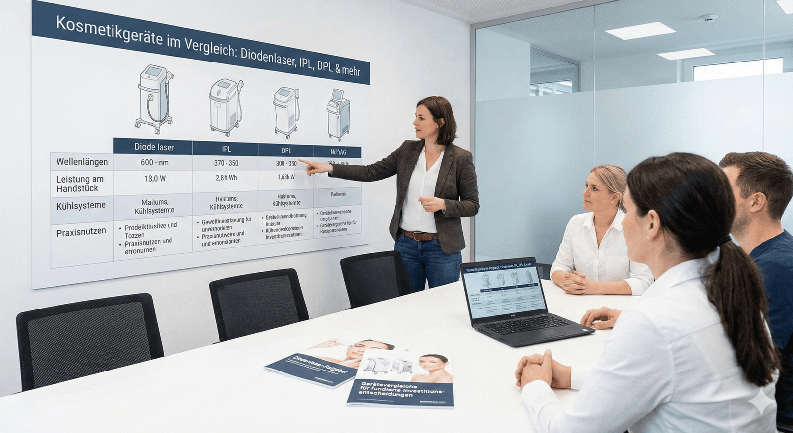 Vergleich Diodenlaser IPL DPL Wellenlängen Bauformen