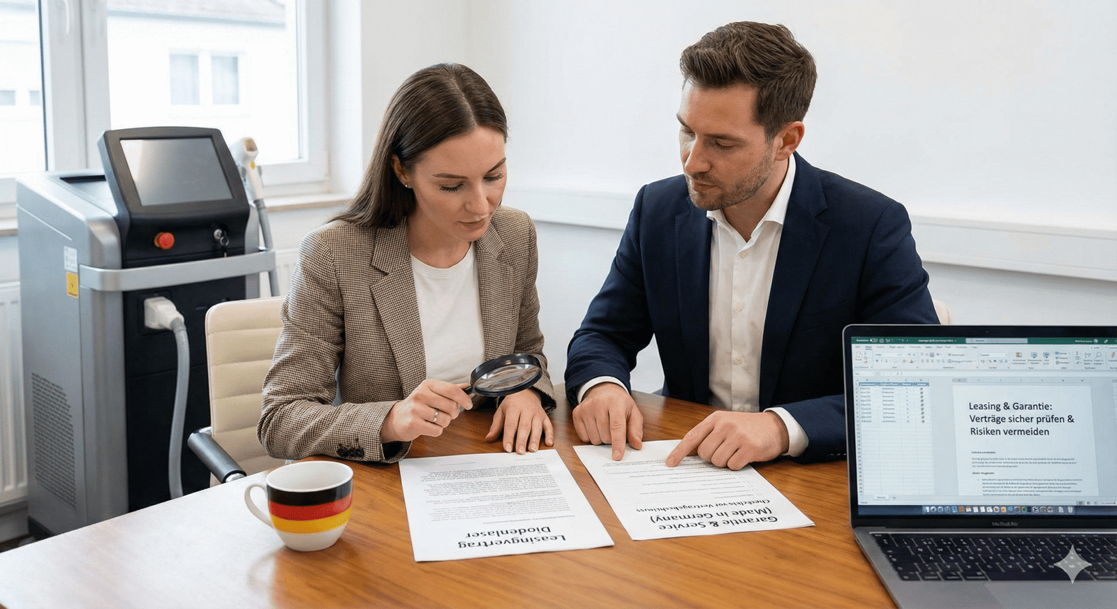 Leasing Diodenlaser Vertrag prüfen: Garantie, Service, Wartung und Ersatzteile